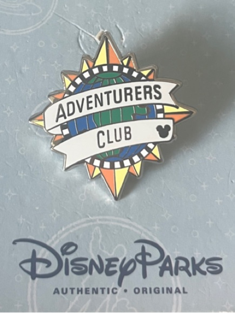 Disney Parks Adventurers Club Hidden Mickey Pin